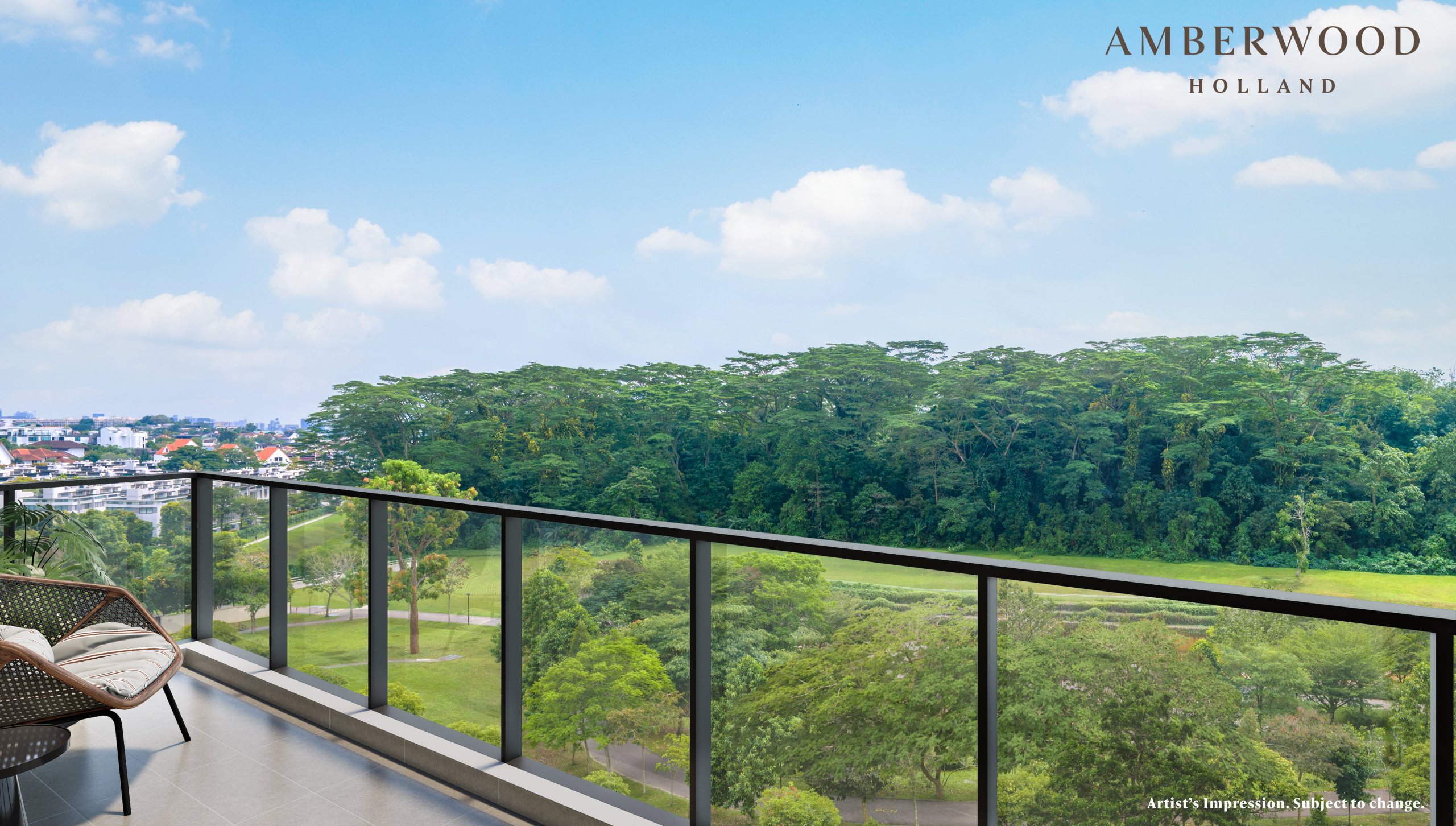 Amberwood at Holland greenery and landed view from the balcony